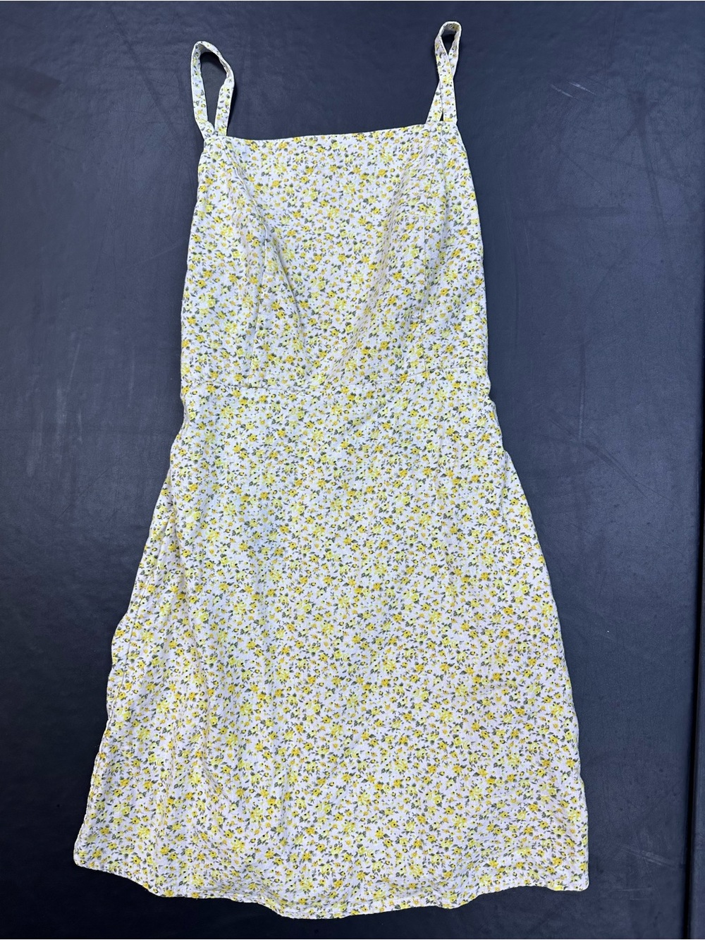 Old Navy White and Yellow Floral Spaghetti Strap Sundress